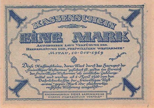 1 Mark Mil-1 1 Marka 1919